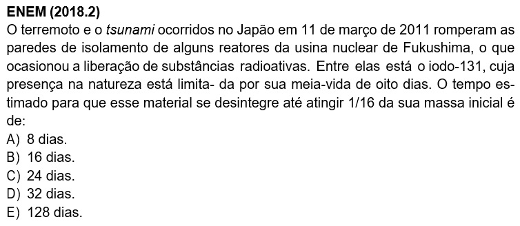 Radioatividade no ENEM como este tema é abordado