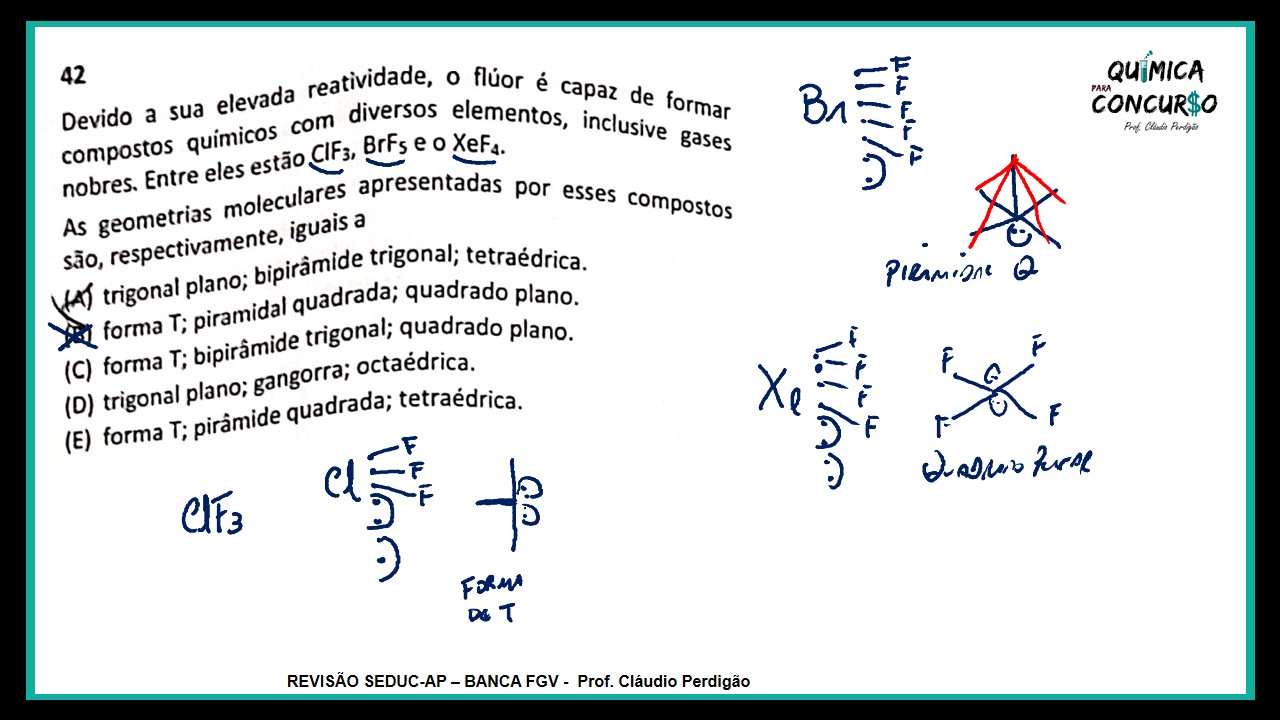 Prova De Professor De Qu Mica Sead Ap Resolu O