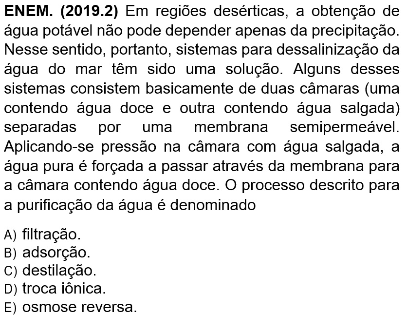 Propriedades Coligativas no ENEM 2019 ppl