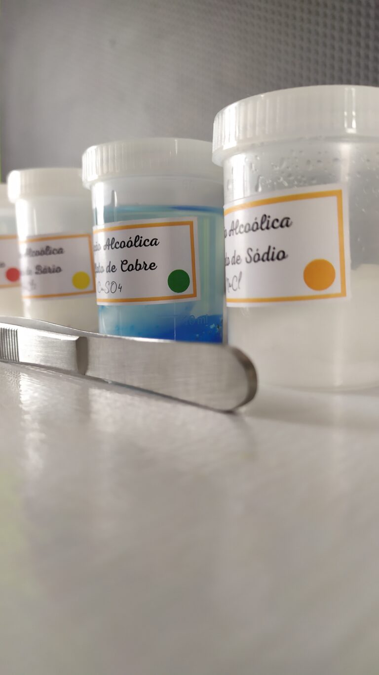 Kit Teste da Chama Química Completa